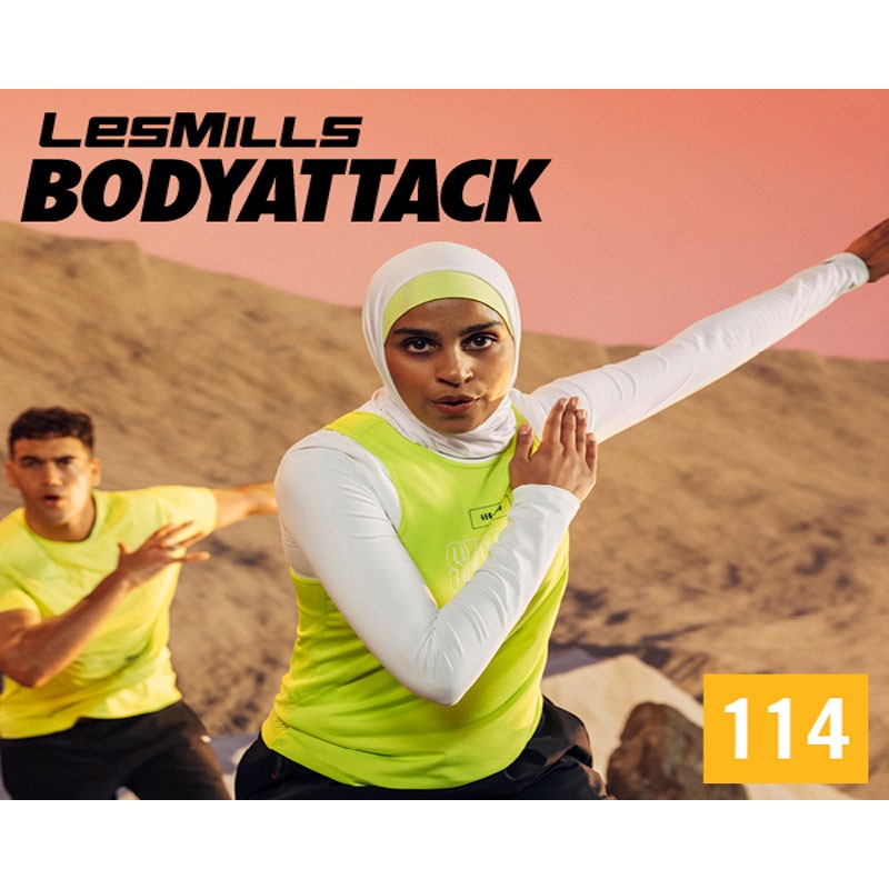 Hot Sale LesMills Q4 2021 BODY ATTACK 114 releases New Release DVD, CD & Notes